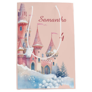 Bolsa De Regalo Mediana Enchanted Castle Gift Bag, Princess Present Bag