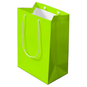 Bolsa De Regalo Mediana Énfasis verde de cal eléctrica listo para Personal