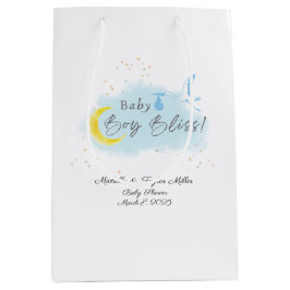 Bolsa De Regalo Mediana Entrega especial de la cigüeña con estrella de oro