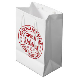 Bolsa De Regalo Mediana Entrega especial Santa Claus