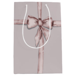 Bolsa De Regalo Mediana Envuelto en un arco rosa