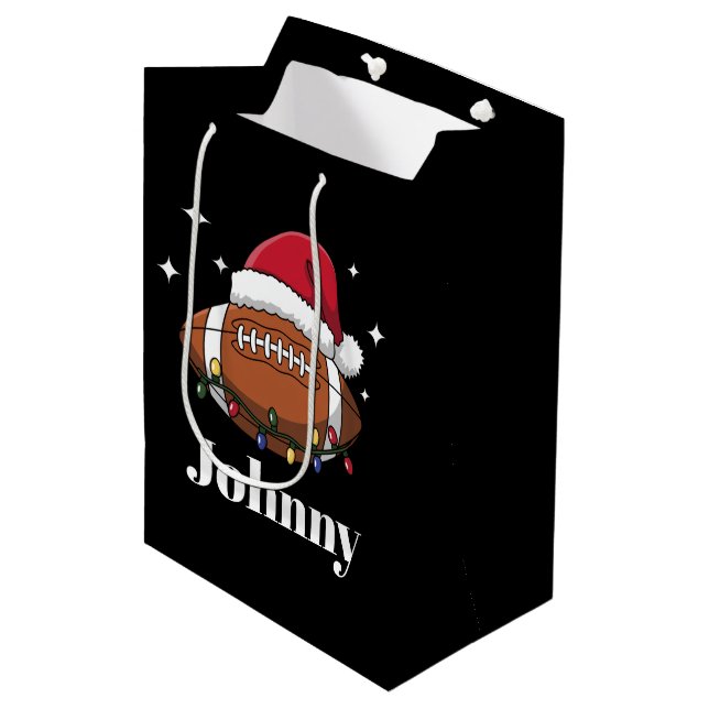 Bolsa De Regalo Mediana Equipo deportivo de invierno de Navidades personal (Angulo Anverso)