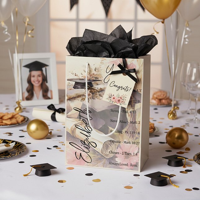Bolsa De Regalo Mediana Eres hermosa graduación personalizada (Subido por el creador)