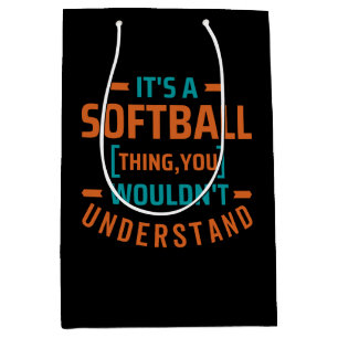 Bolsa De Regalo Mediana Es algo de Softball   Deportes