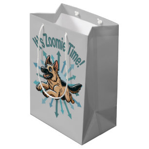Bolsa De Regalo Mediana Es Zoomie Time German Shepherd