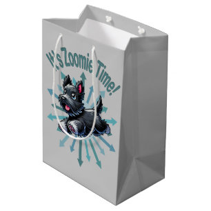 Bolsa De Regalo Mediana Es Zoomie Time Scottish Terrier