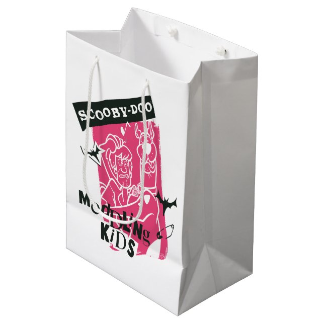 Bolsa De Regalo Mediana Esbozo de Punk para niños con mezcolanza y escopet (Angulo Anverso)