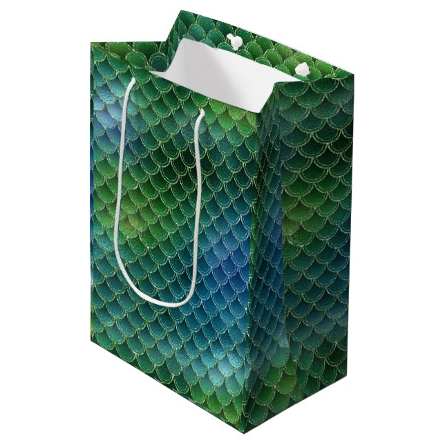 Bolsa De Regalo Mediana Escala de Ombre Mermaid (Angulo Anverso)