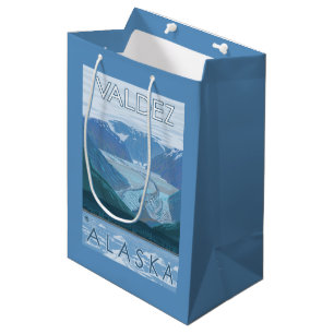 Bolsa De Regalo Mediana Escena del glaciar - Valdez, Alaska
