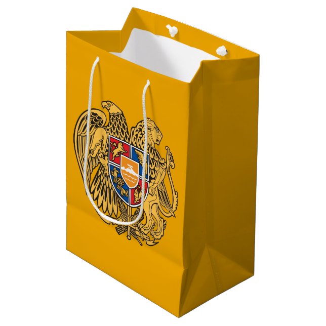 Bolsa De Regalo Mediana Escudo de armas de Armenia (Angulo Anverso)