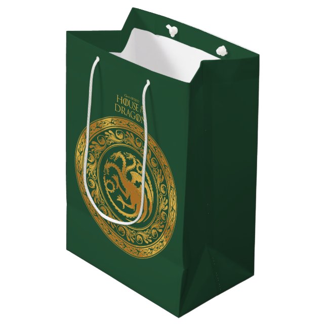 Bolsa De Regalo Mediana Escudo Golden Targaryen (Angulo Anverso)