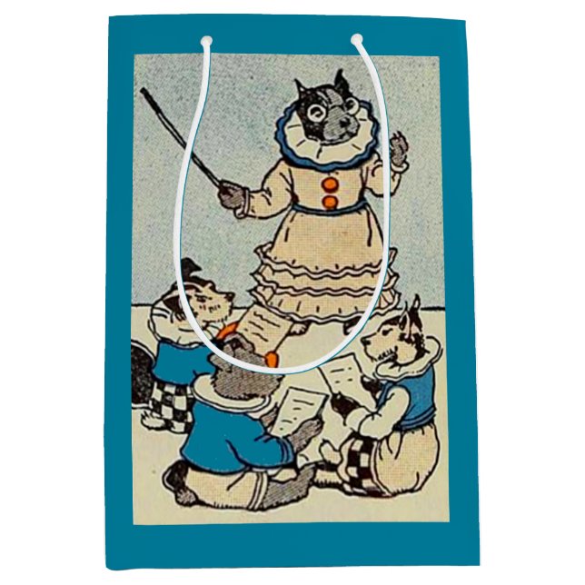 Bolsa De Regalo Mediana escuela de perros (Anverso)