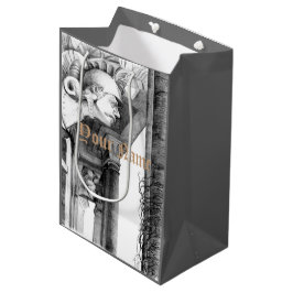 Bolsa De Regalo Mediana Escultura del castillo Arte de lápiz