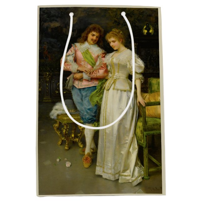 Bolsa De Regalo Mediana Esposo y esposa (Boda y matrimonio) (Anverso)