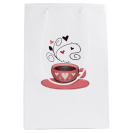 Bolsa De Regalo Mediana Espresso rosa
