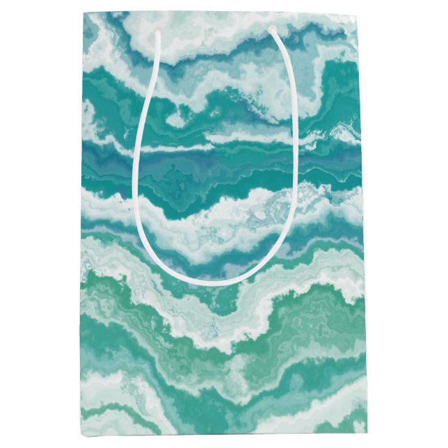 Bolsa De Regalo Mediana espuma de mar de burbujas: (Anverso)