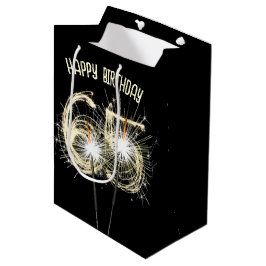 Bolsa De Regalo Mediana Espumantes De Oro Por 65 Años