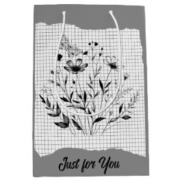 Bolsa De Regalo Mediana Esquemas del Jardín de mariposas