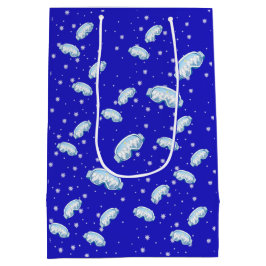 Bolsa De Regalo Mediana Esquiar Goggles, danza de copas de nieve