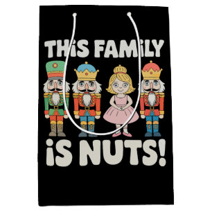 Bolsa De Regalo Mediana Esta Familia Está Loca Navidad Cascanueces Xmas