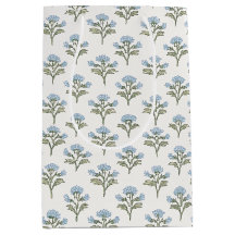 Estampa floral de ramita de olivo y cielo