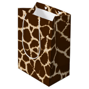 Bolsa De Regalo Mediana Estampado de girafa