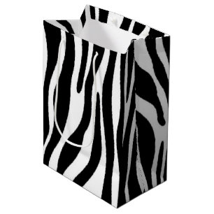Bolsa De Regalo Mediana Estampado de zebra