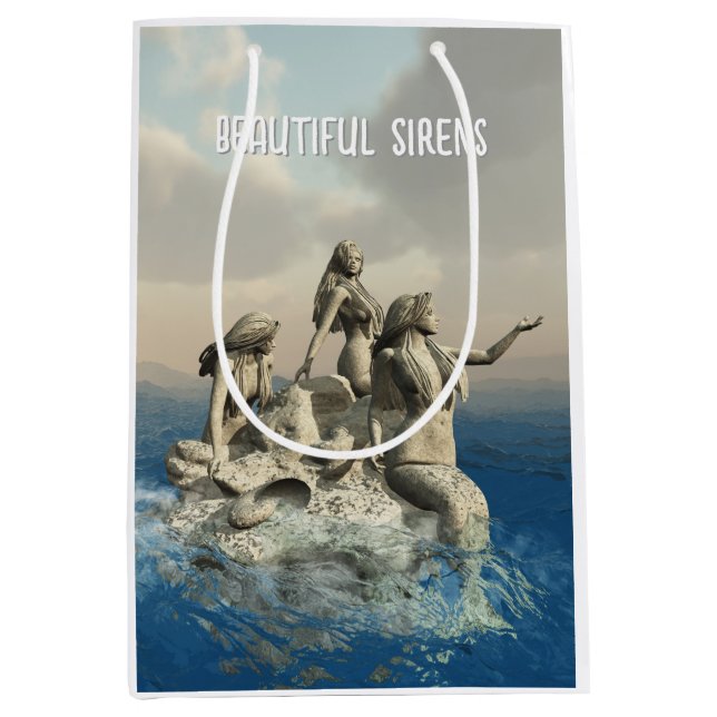 Bolsa De Regalo Mediana Estatua de las sirvientas. Personalizada (Anverso)