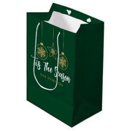 Bolsa De Regalo Mediana Este es el oro verde de temporada, familia blanca