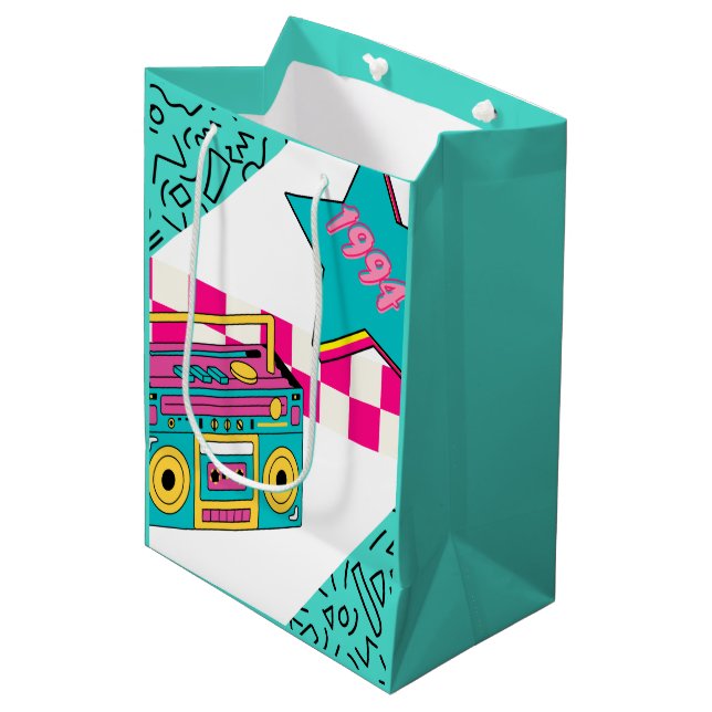 Bolsa De Regalo Mediana Estilo de época 1994 Estéreo (Angulo Anverso)