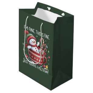 Bolsa De Regalo Mediana Estoy Bien Esto Está Bien Solo Teniendo Un Colapso