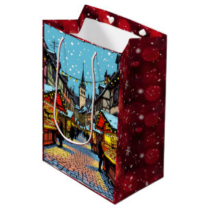 Bolsa De Regalo Mediana Estrasburgo, Francia Navidad