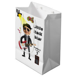 Bolsa De Regalo Mediana Estrella de Little Rock 🎸 Campeón 🤣 Guitarra