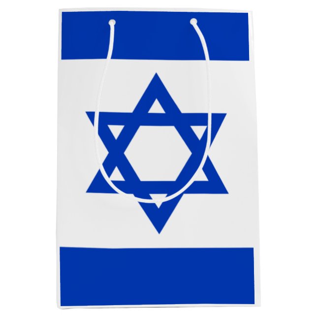 Bolsa De Regalo Mediana Estrella israelí de David (Anverso)