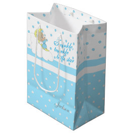 Bolsa De Regalo Mediana Estrella Twinkle, Pequeña Estrella Twinkle - Azul 
