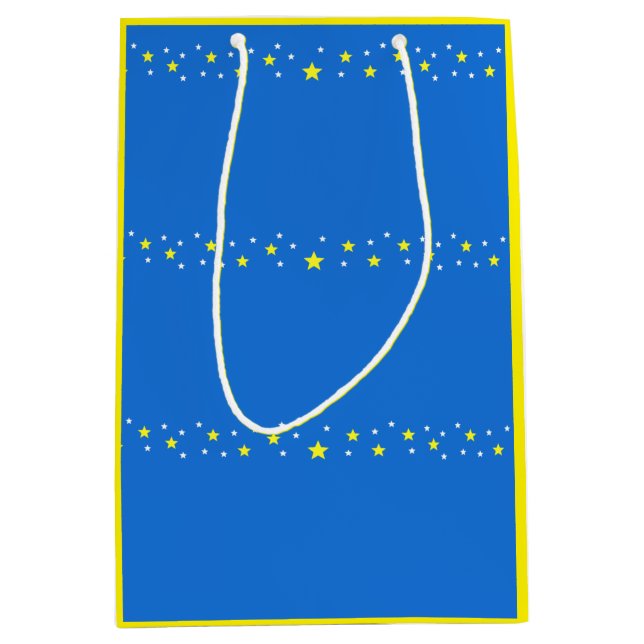 Bolsa De Regalo Mediana Estrellado (Anverso)