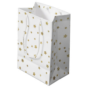 Bolsa De Regalo Mediana Estrellas del oro