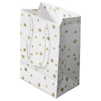 Bolsa De Regalo Mediana Estrellas del oro