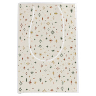 Bolsa De Regalo Mediana Estrellas y destellos de Navidad