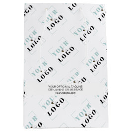 Bolsa De Regalo Mediana Etiquetado de logotipo comercial Etiquetado y etiq