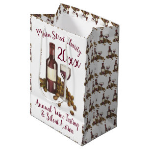Bolsa De Regalo Mediana Evento benéfico de uvas de frascos de vidrio de de