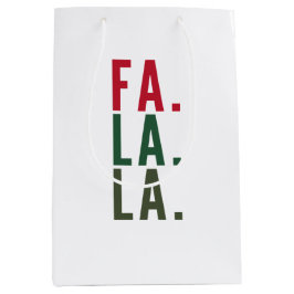 Bolsa De Regalo Mediana Fa La La, Fun Holiday Wrap