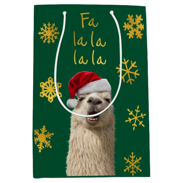 Bolsa De Regalo Mediana Fa La Llama (Anverso)