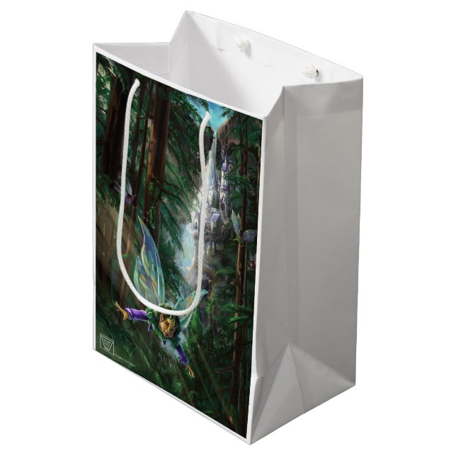 Bolsa De Regalo Mediana Fairy and Castles Fantasy Art (Angulo Anverso)