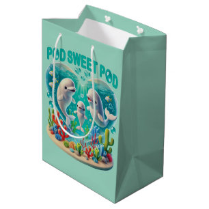Bolsa De Regalo Mediana Familia de ballenas "Pod Sweet Pod"
