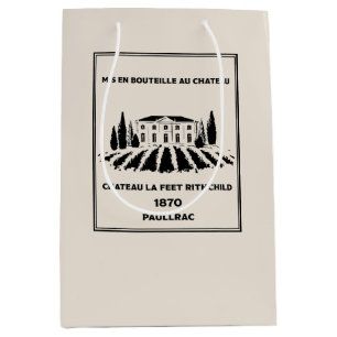 Bolsa De Regalo Mediana Famoso cumpleaños francés