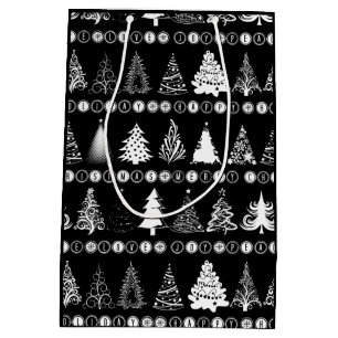 Bolsa De Regalo Mediana Fancy Christmas Tree Gift Bag