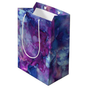 Bolsa De Regalo Mediana fantasía acuarela - vibración del espacio profundo