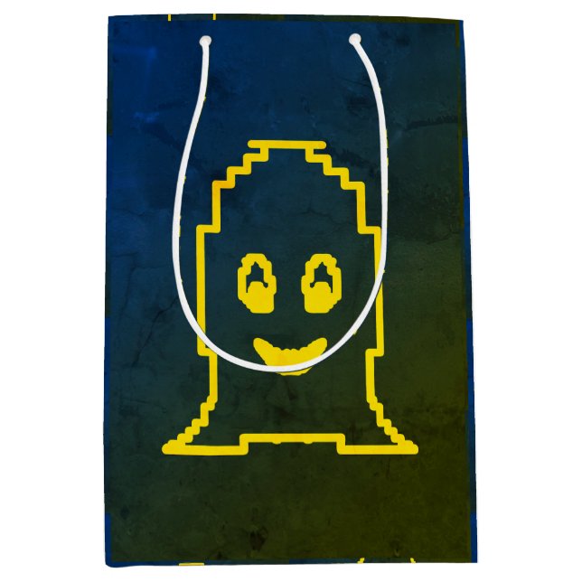 Bolsa De Regalo Mediana Fantasma sonriente (Anverso)