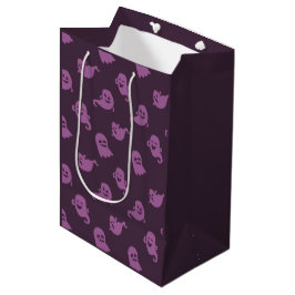 Bolsa De Regalo Mediana Fantasmagóricos Morados Claros y Morados Oscuros d